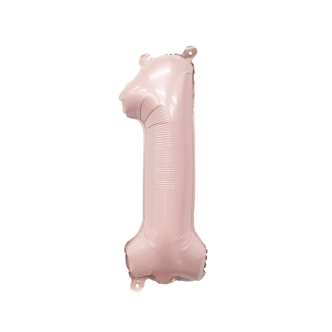 Blush Mylar Number Balloon