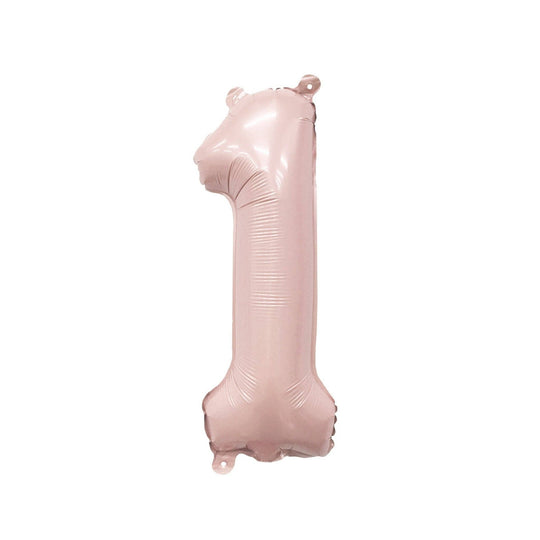 Blush Mylar Number Balloon