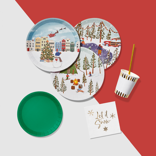 Winter Wonderland Large Plates (10 per pack)