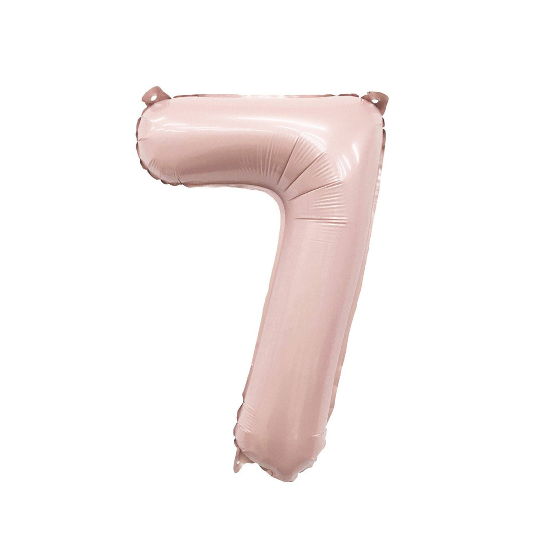 Blush Mylar Number Balloon