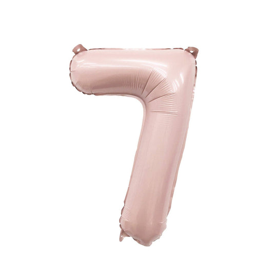 Blush Mylar Number Balloon
