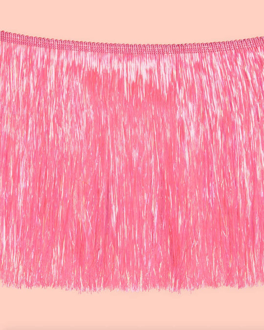 Pink Fringe Party Banner, Birthday Party Supplies,Pink Décor