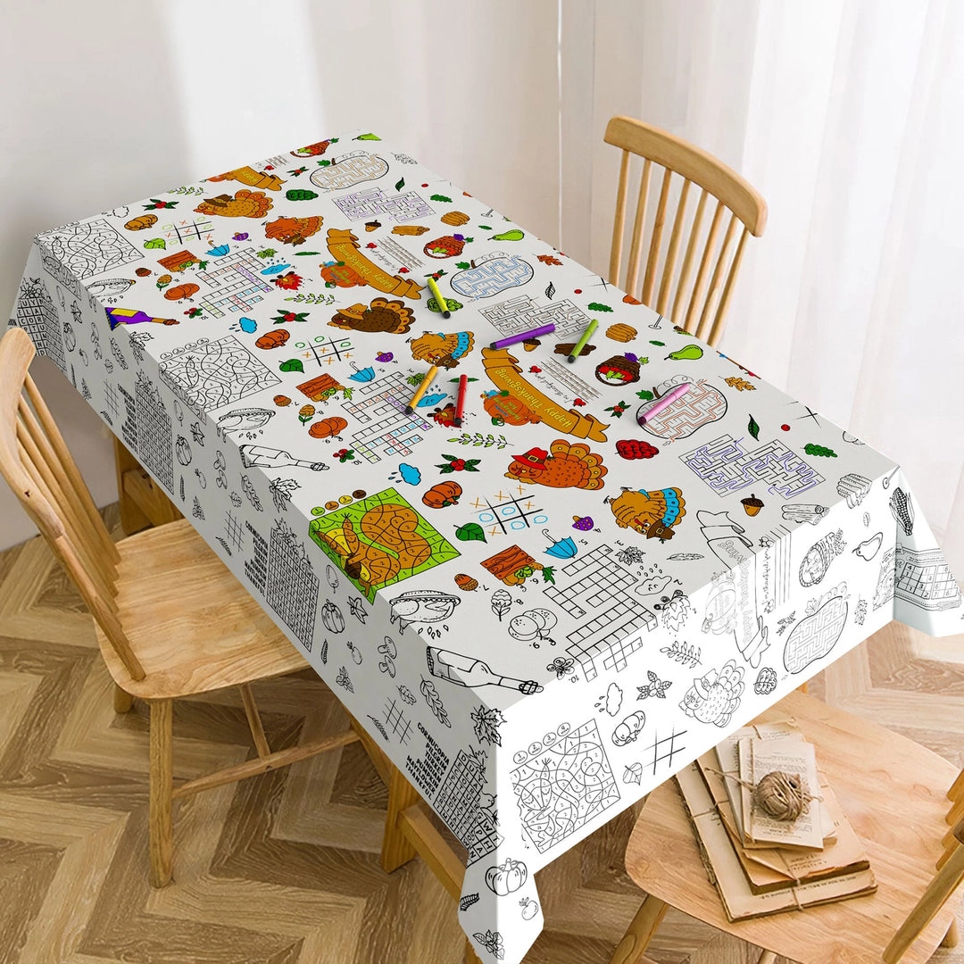 Thanksgiving Coloring Cloth