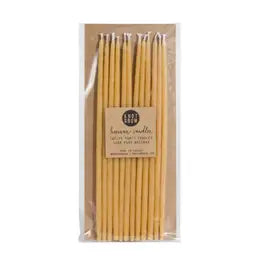 Knot & Bow Tall Beeswax Birthday Candles