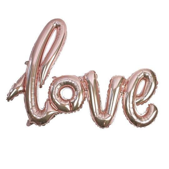Rose Gold Love Balloon Decoration - Valentines Day Decor