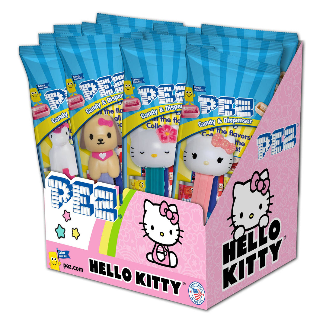 Hello Kitty Pez Candy, Poly Bag, 12ct Display