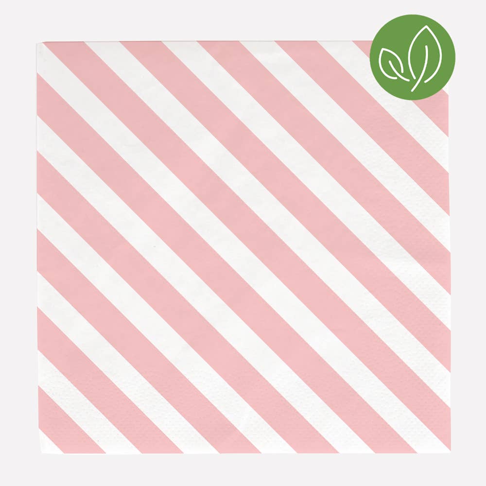My Little Day Pink Striped Napkins