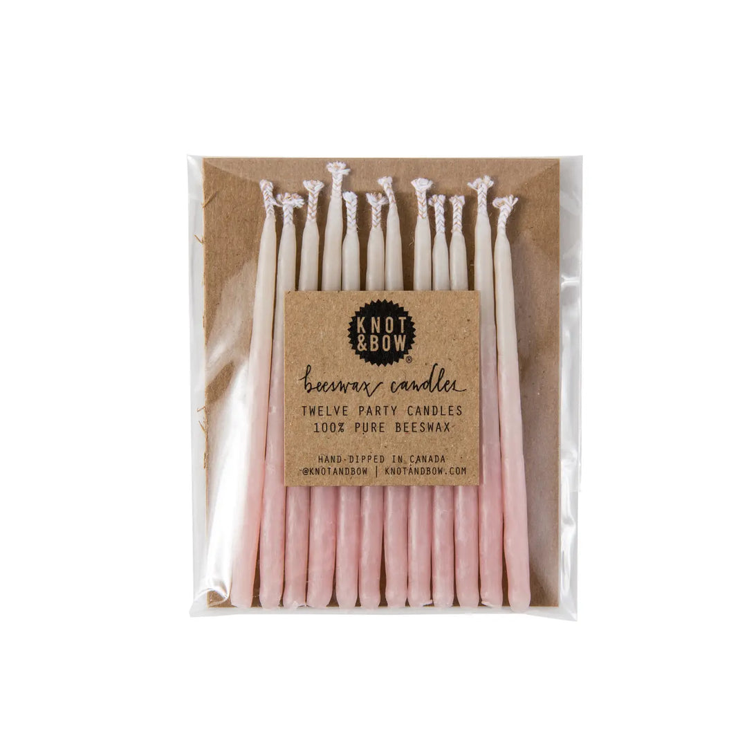 Knot & Bow Beeswax Birthday Candles
